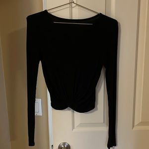 Cover Alo long sleeve black top